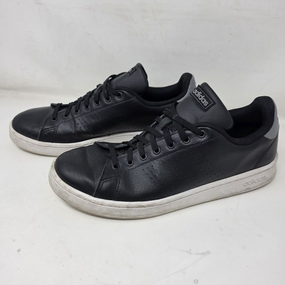 Adidas Advantage Tennis Core Shoes Men's Size 11.5 Black Cloud Foam Comfort